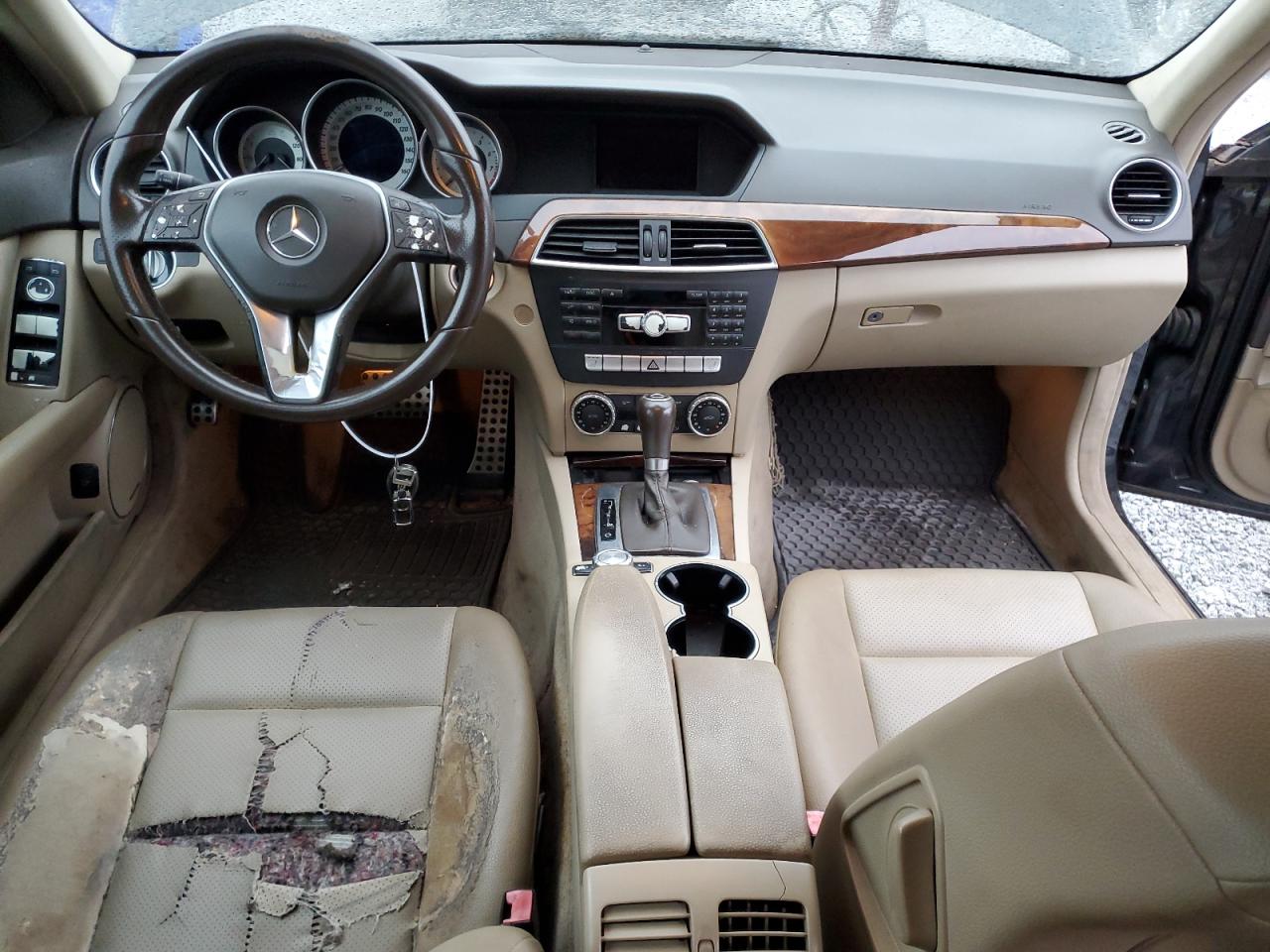 2012 Mercedes-Benz C-klasse VIN WDDGF4HB1CR210929 Copart auction photo, mechanical / front end damage thumbnail 8