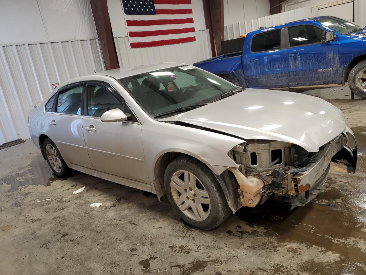 2013 Chevrolet Impala VIN 2G1WB5E31D1201767 Copart auction photo, front end damage thumbnail 4