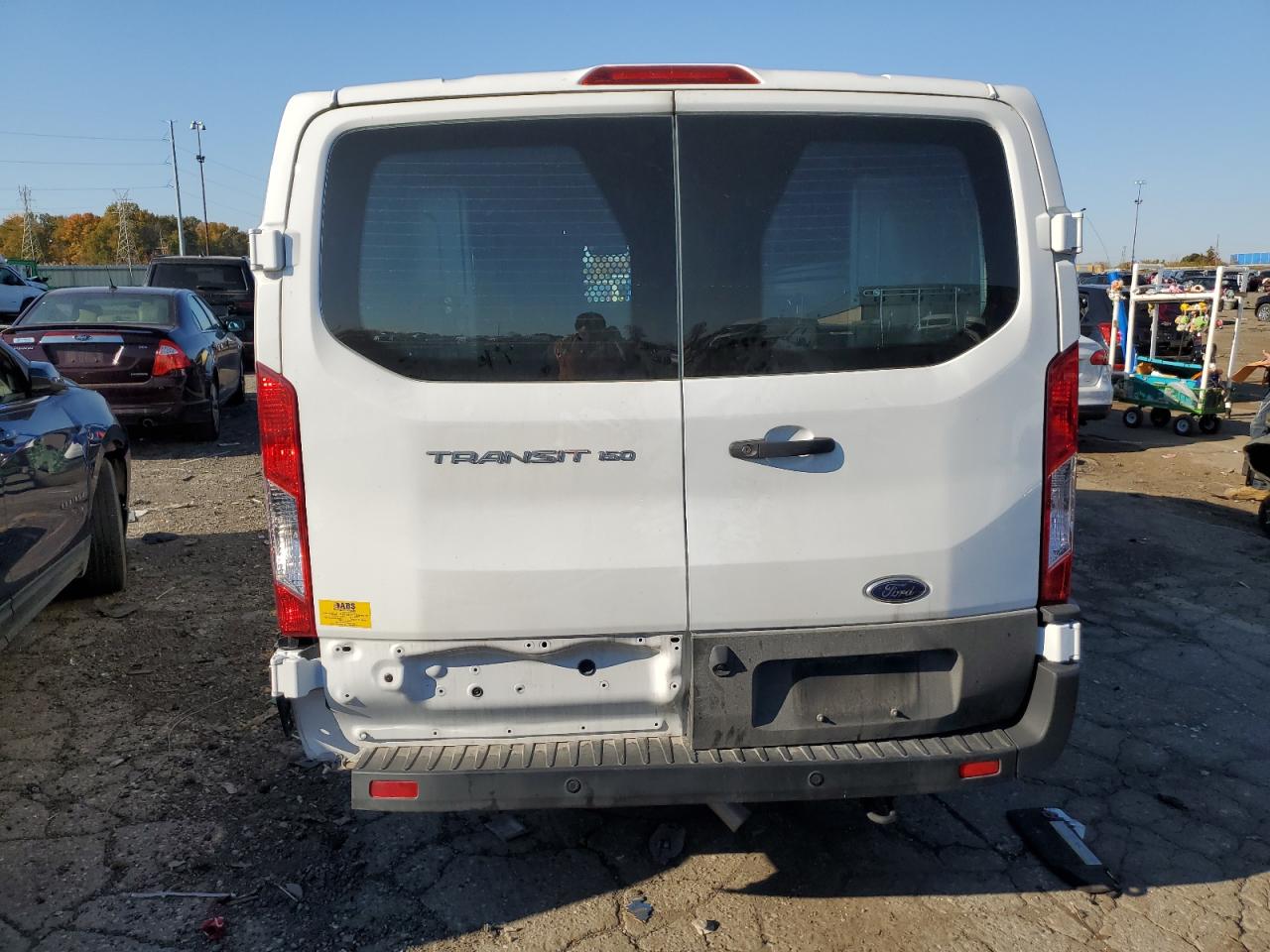 2023 Ford Transit VIN 1FTYE1Y88PKB52823 Copart auction photo, side damage thumbnail 6