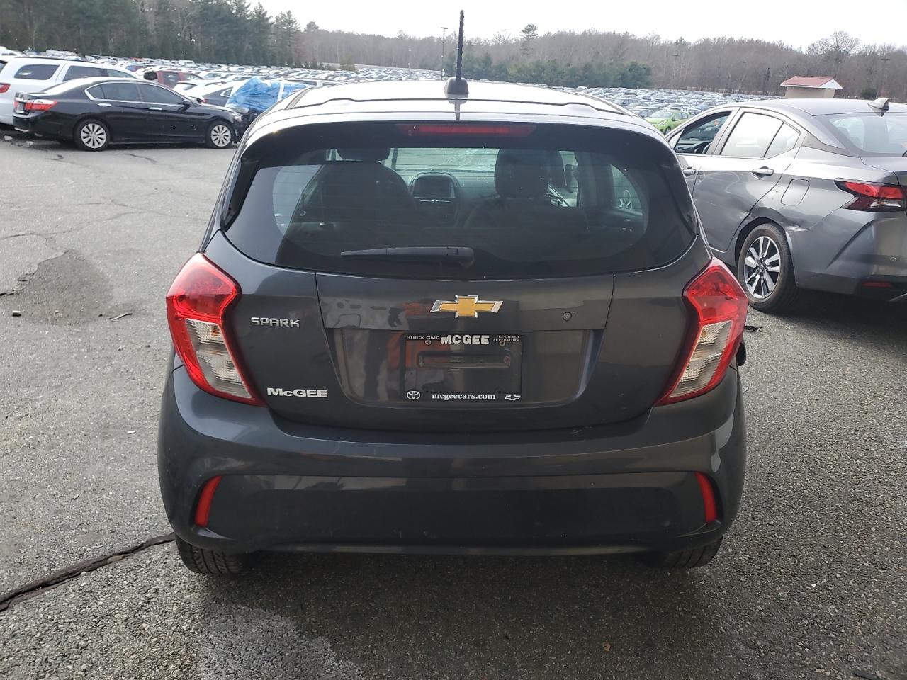 2020 Chevrolet Spark VIN KL8CB6SA2LC477914 Copart auction photo, front end / side damage thumbnail 6