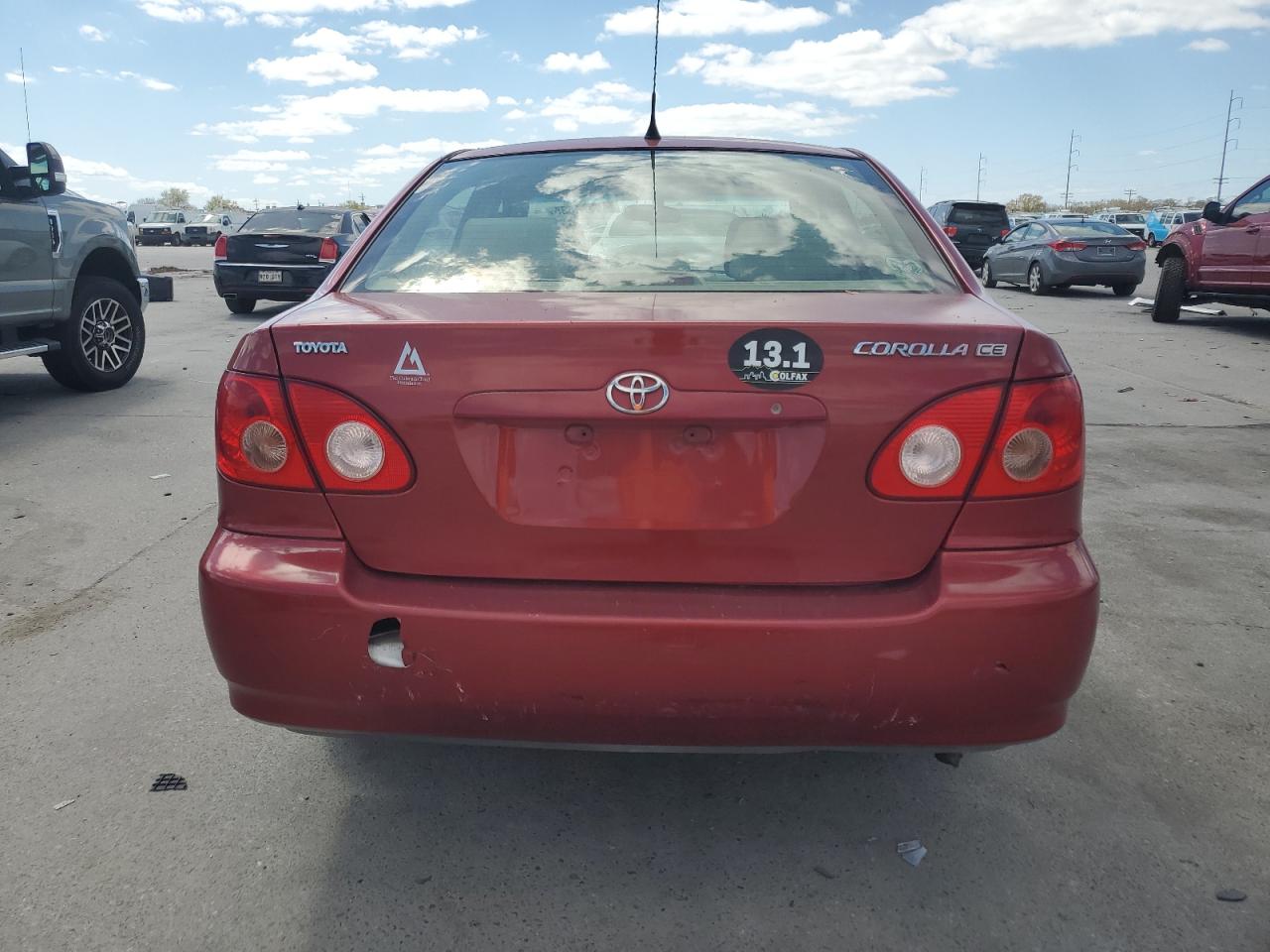 2006 Toyota Corolla VIN JTDBR32E560086004 Copart auction photo, front end damage thumbnail 6