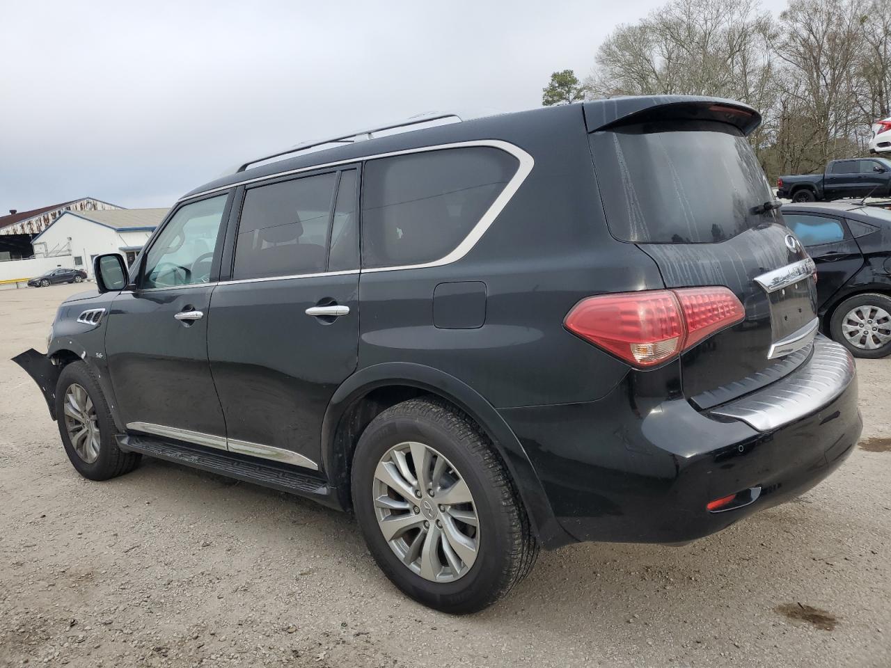2016 Infiniti QX80 VIN JN8AZ2ND3G9801176 Copart auction photo, front end / minor dent/scratches damage thumbnail 2
