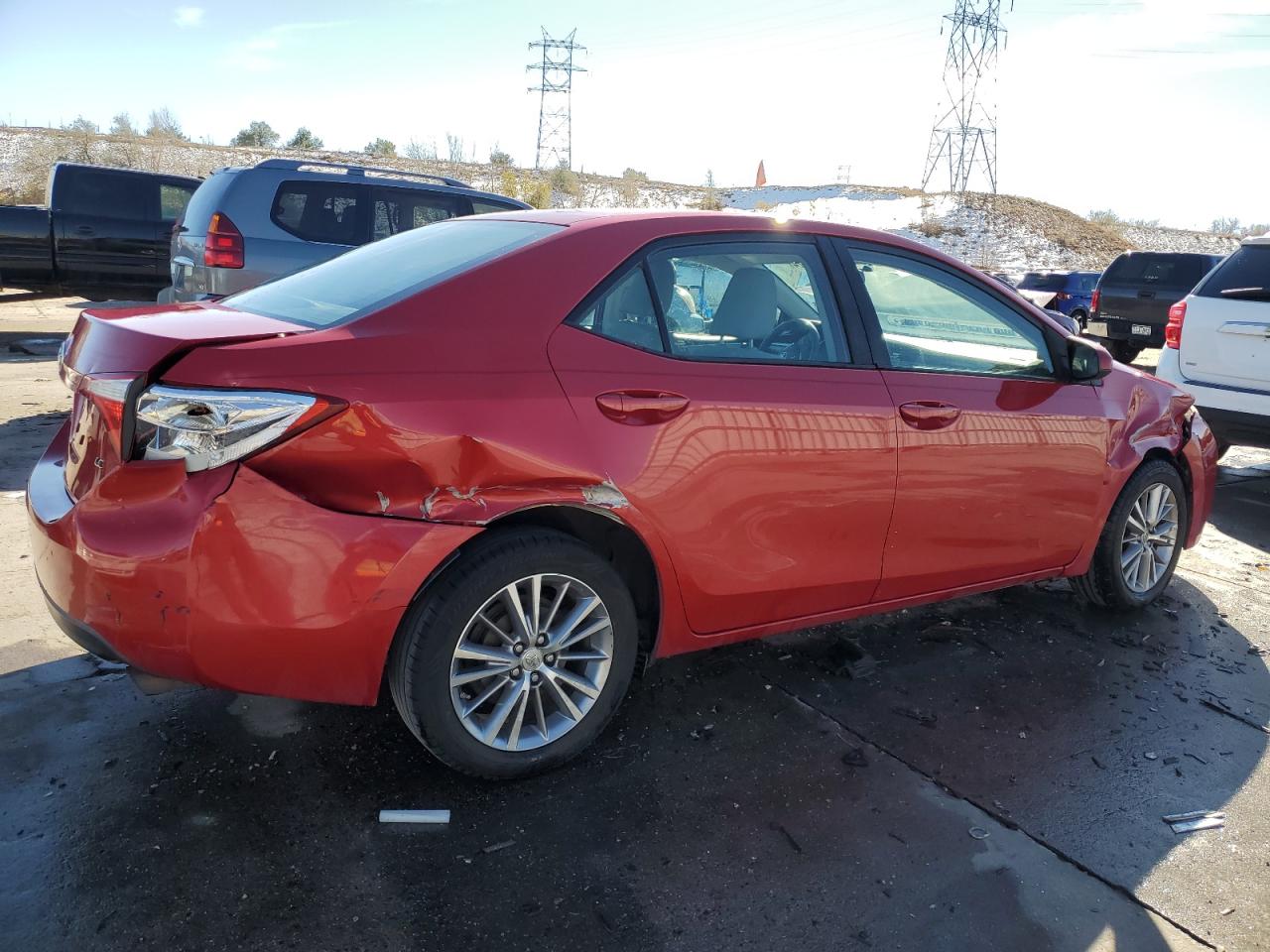 2014 Toyota Corolla VIN 2T1BURHE6EC062954 Copart auction photo, rear end / front end damage thumbnail 3