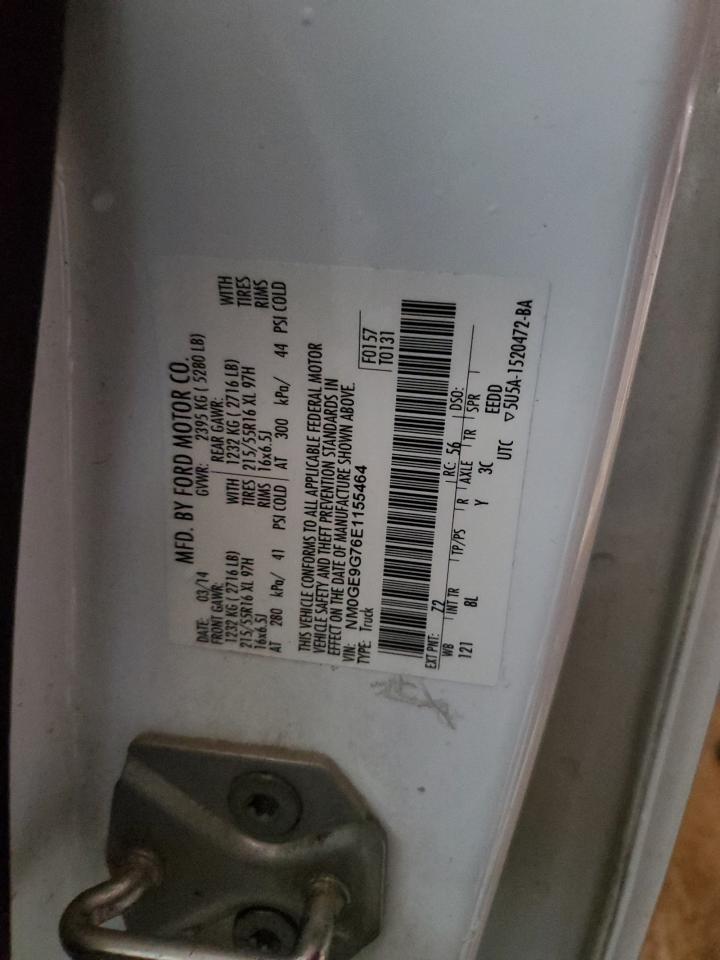 2014 Ford Transit VIN NM0GE9G76E1155464 Copart auction photo, normal wear damage thumbnail 13
