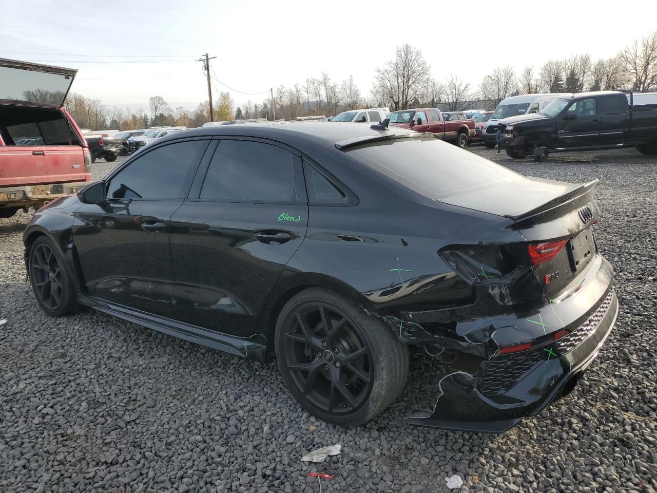 2023 Audi RS3 VIN WUAG4DGY6PA901757 Copart auction photo, all over / mechanical damage thumbnail 2