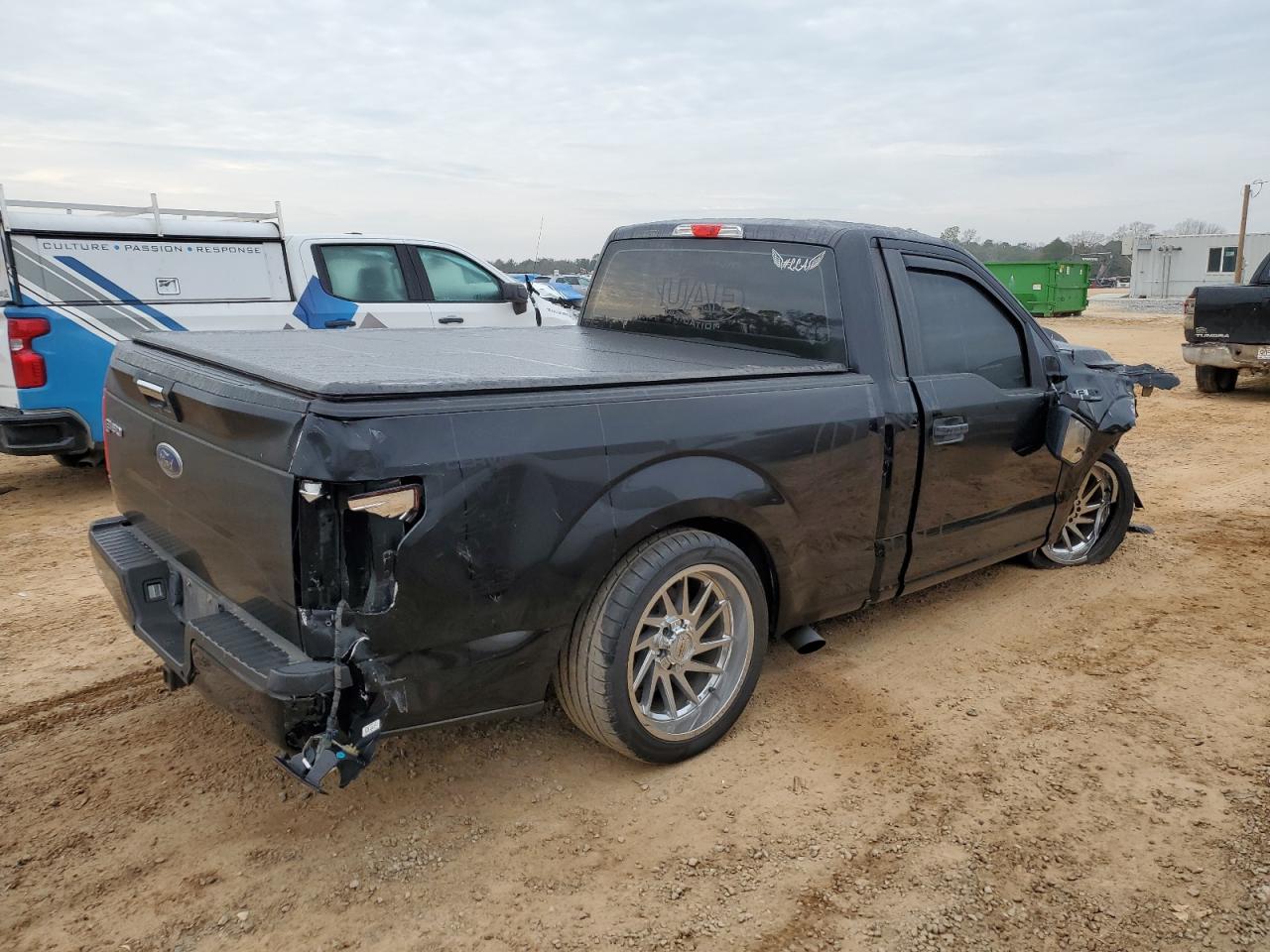 2018 Ford F-150 VIN 1FTMF1CP4JKD53894 Copart auction photo, front end / rear end damage thumbnail 3