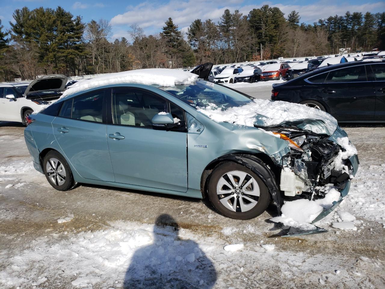 2018 Toyota Prius VIN JTDKBRFU0J3592517 Copart auction photo, front end / rear end damage thumbnail 4