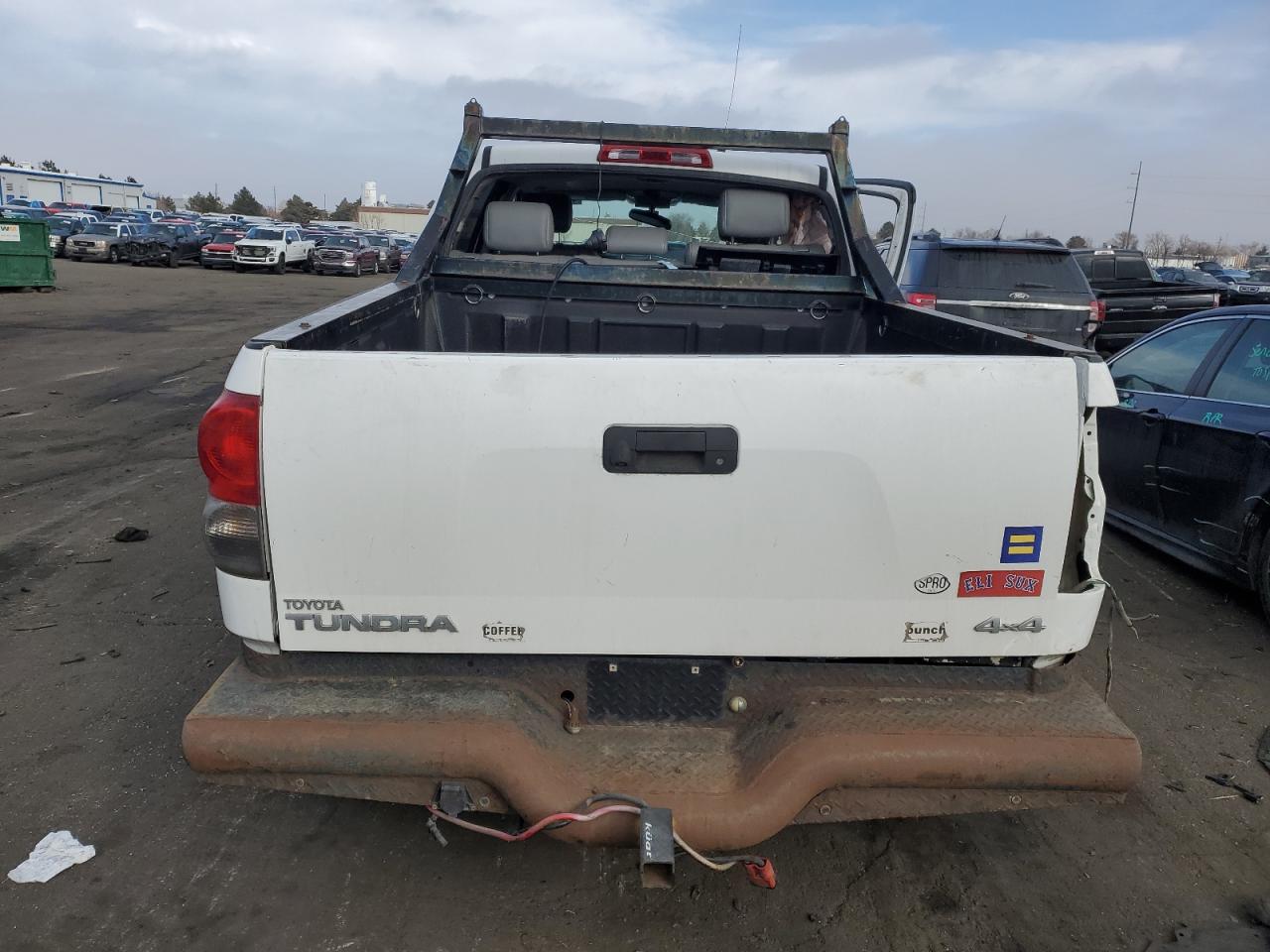 2008 Toyota Tundra VIN 5TFDV58138X042985 Copart auction photo, side damage thumbnail 6