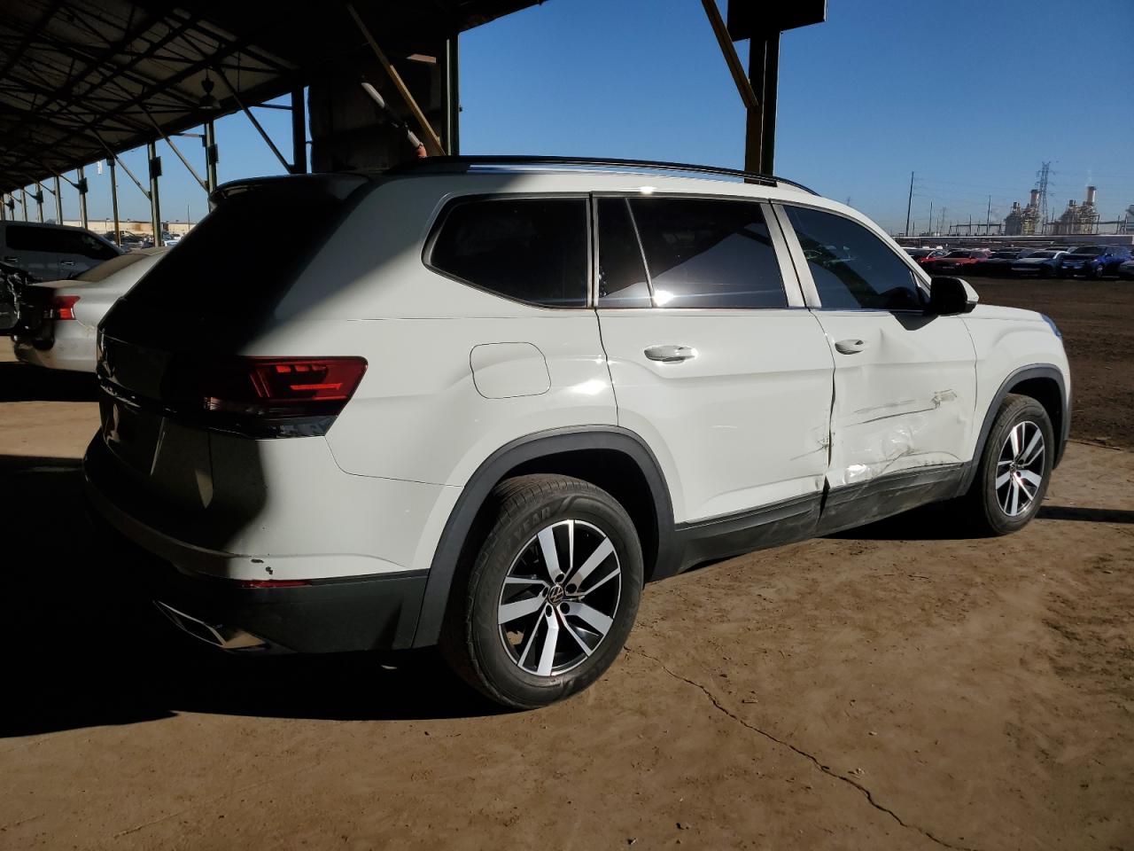 2021 Volkswagen Atlas VIN 1V2DP2CA8MC501136 Copart auction photo, side damage thumbnail 3