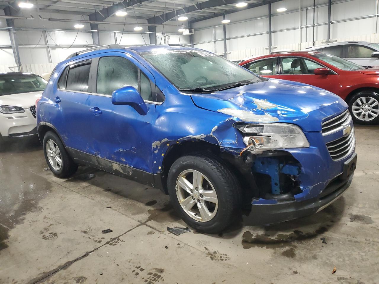 2016 Chevrolet Trax VIN KL7CJLSB0GB551955 Copart auction photo, front end / side damage thumbnail 4