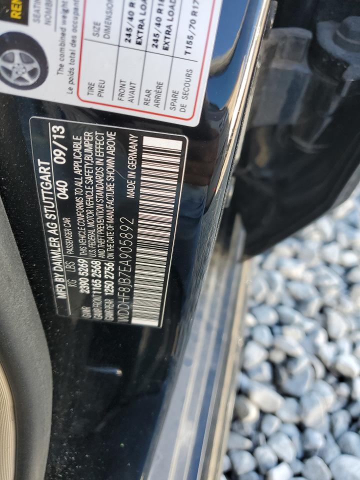 2014 Mercedes-Benz E-klasse VIN WDDHF8JB7EA905892 Copart auction photo, normal wear damage thumbnail 12