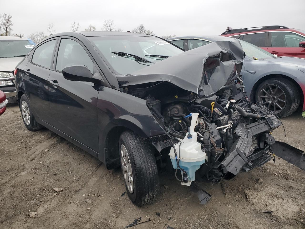 2016 Hyundai Accent VIN KMHCT4AE6GU048820 Copart auction photo, front end damage thumbnail 4