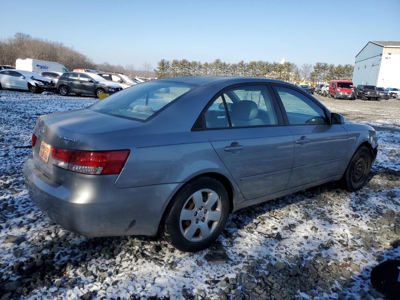 2007 Hyundai Sonata VIN 5NPET46C47H207185 Copart auction photo, rear end / front end damage thumbnail 3