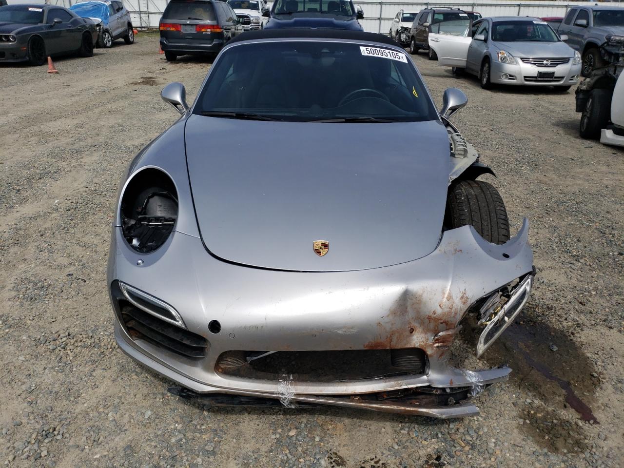 2014 Porsche 911 VIN WP0CD2A91ES173337 Copart auction photo, front end / damage history damage thumbnail 5