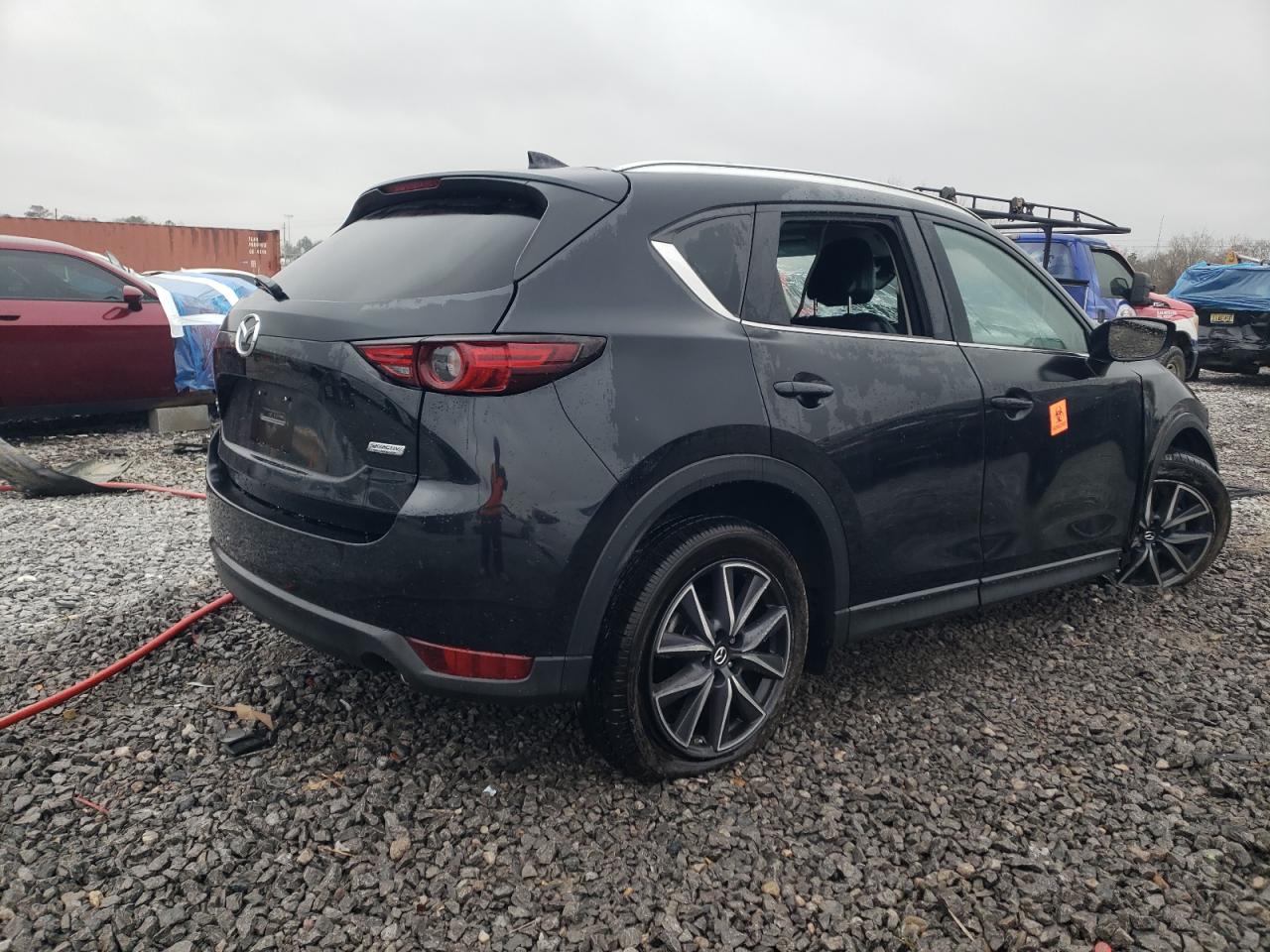 2018 Mazda CX-5 VIN JM3KFBDM0J0403095 Copart auction photo, front end / side damage thumbnail 3