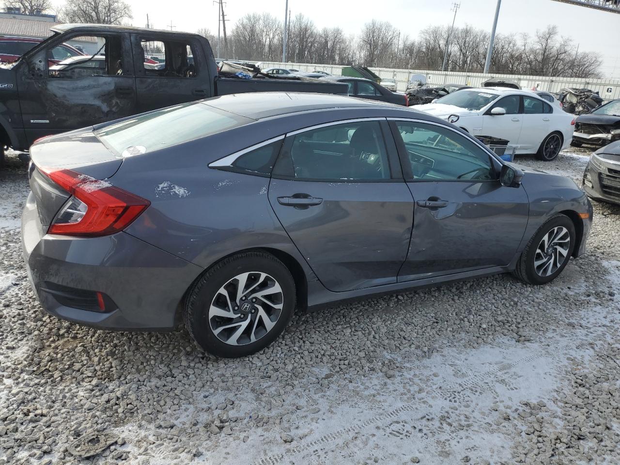 2016 Honda Civic VIN 2HGFC2F85GH508823 Copart auction photo, side damage thumbnail 3