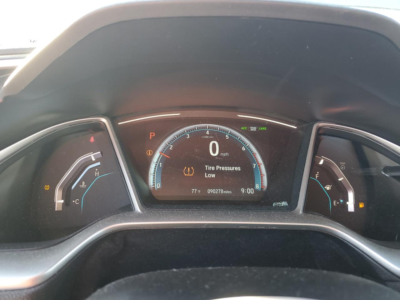 2019 Honda Civic VIN 19XFC1F37KE202756 Copart auction photo, rear end / side damage thumbnail 9