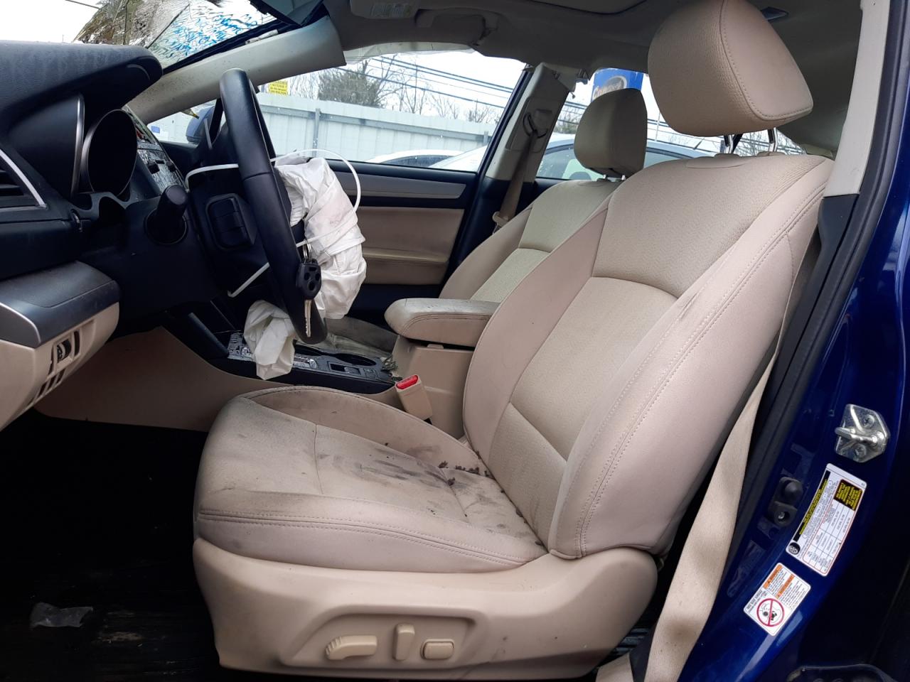 2015 Subaru Legacy VIN 4S3BNBD61F3019460 Copart auction photo, burn damage thumbnail 7