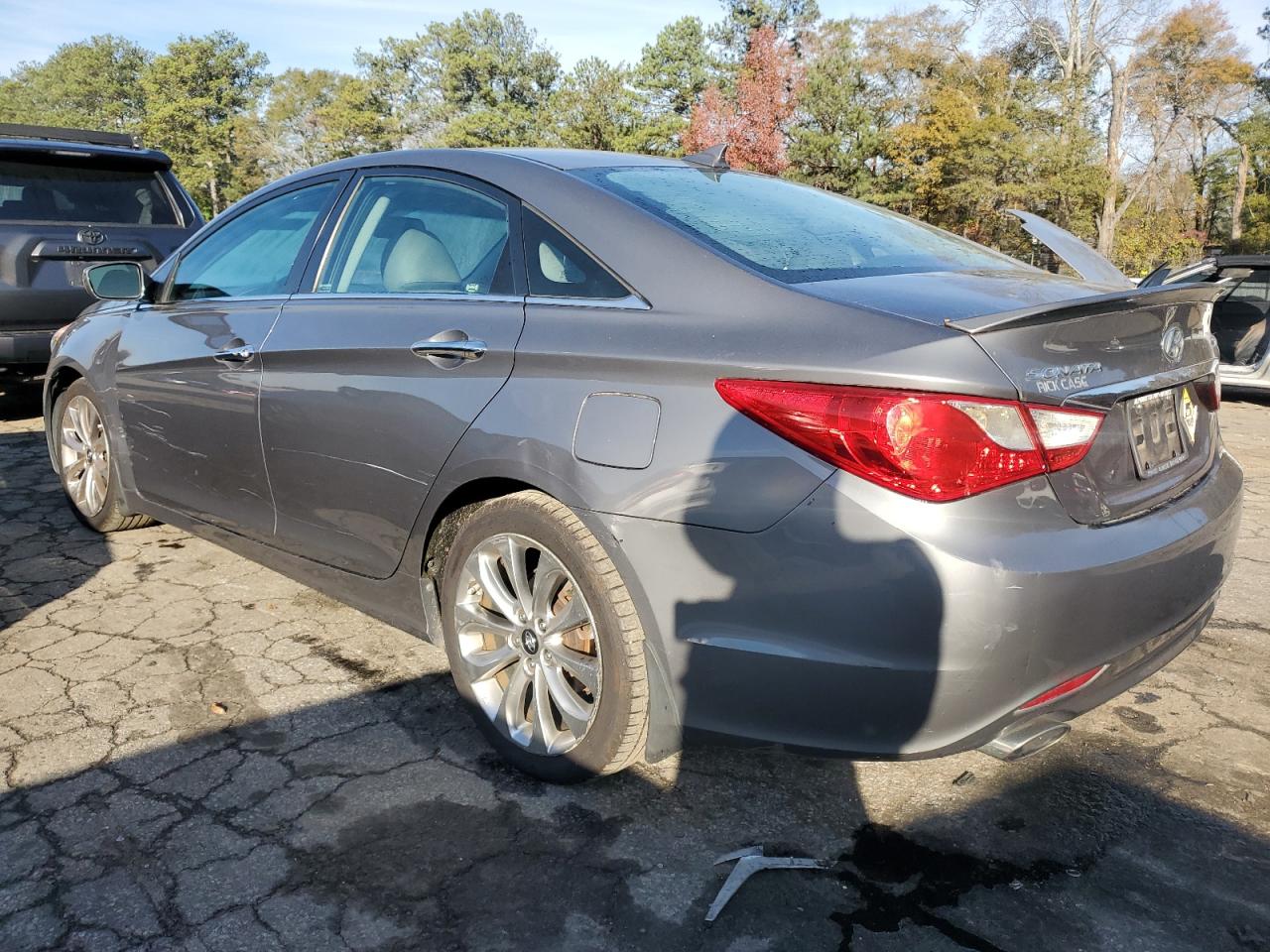 2012 Hyundai Sonata VIN 5NPEC4AB2CH403828 Copart auction photo, side damage thumbnail 2