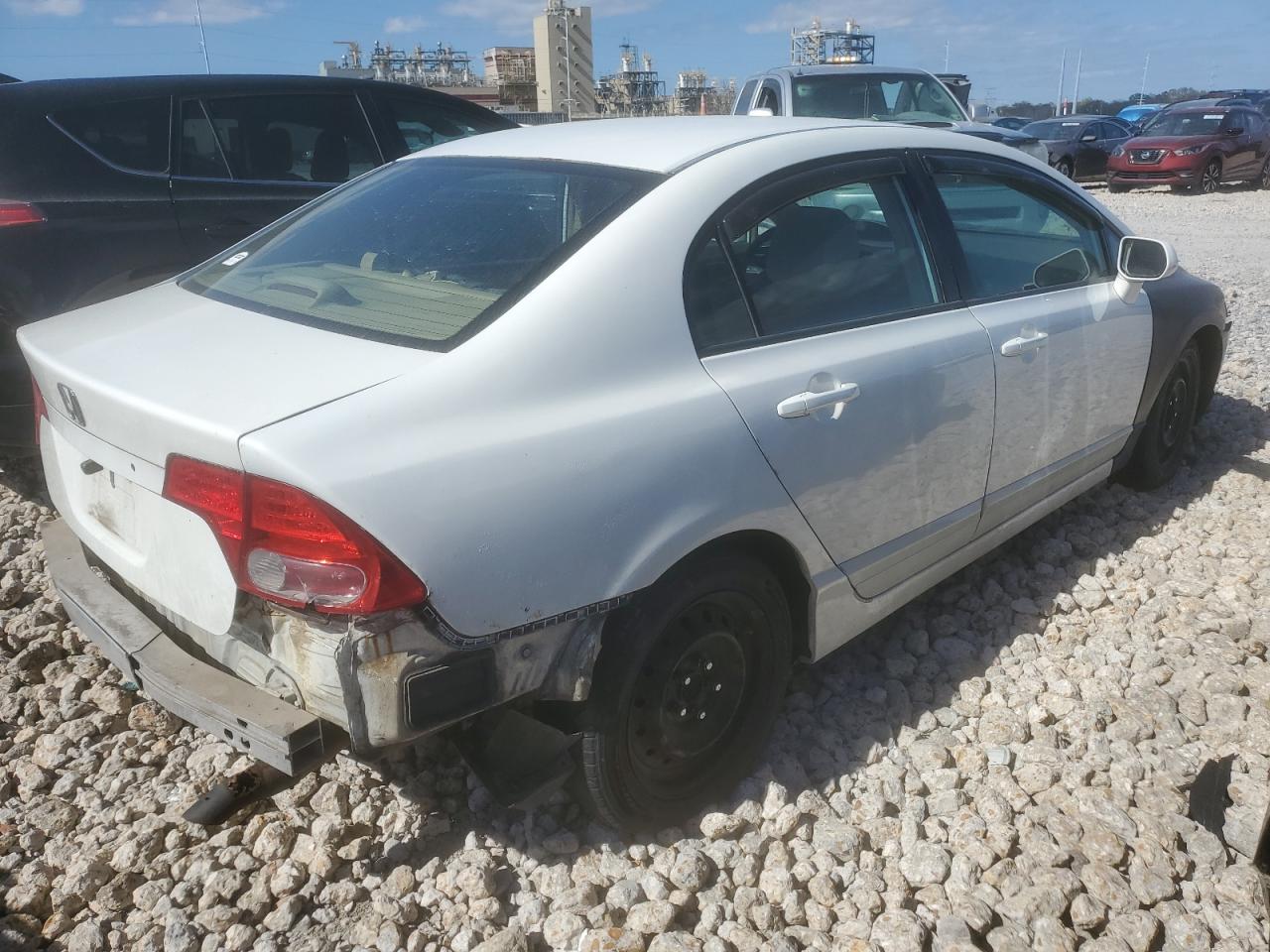 2008 Honda Civic VIN 2HGFA16528H325063 Copart auction photo, rear end / front end damage thumbnail 3