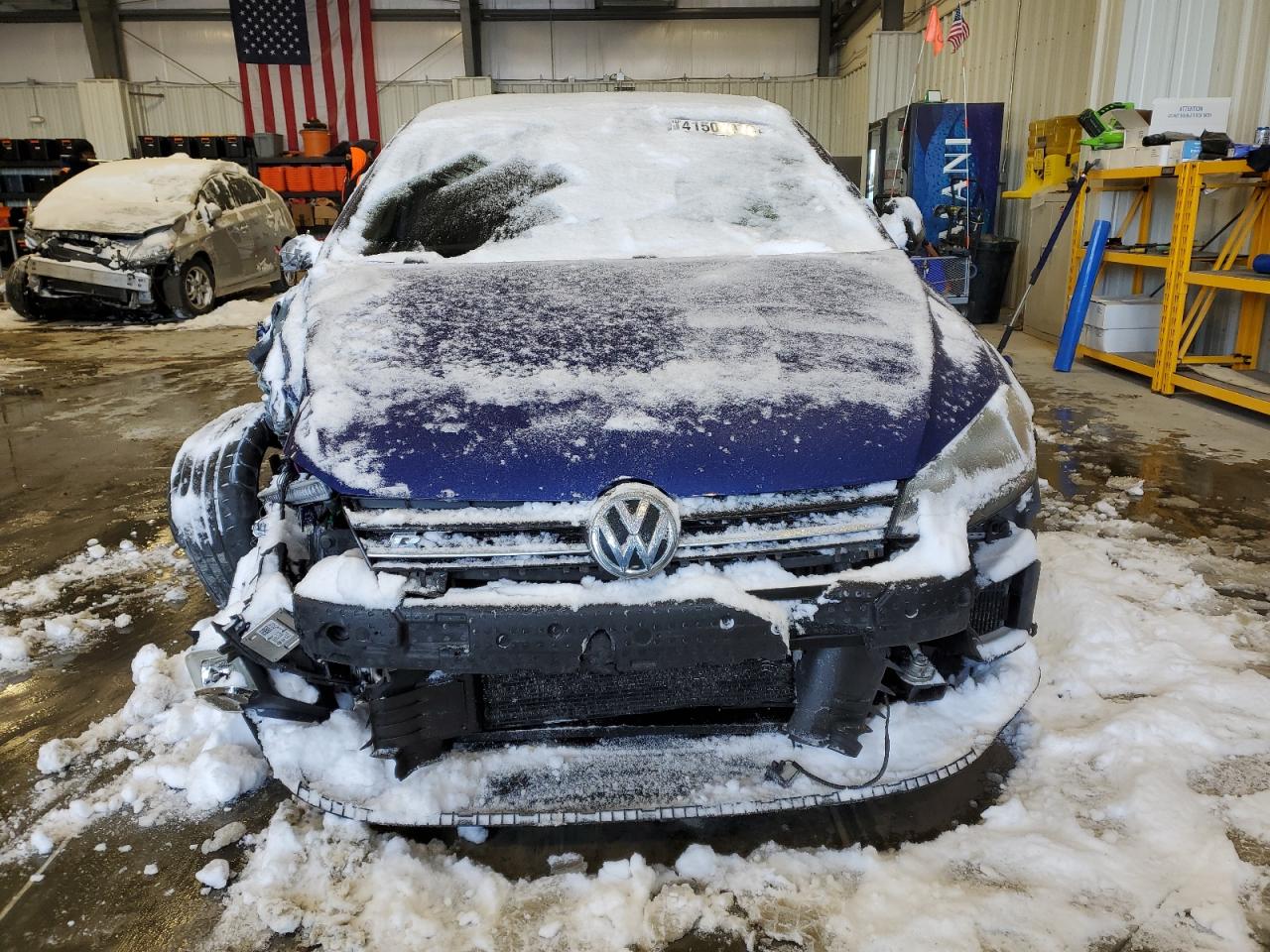2015 Volkswagen Golf VIN WVWLF7AU7FW355212 Copart auction photo, front end / side damage thumbnail 5