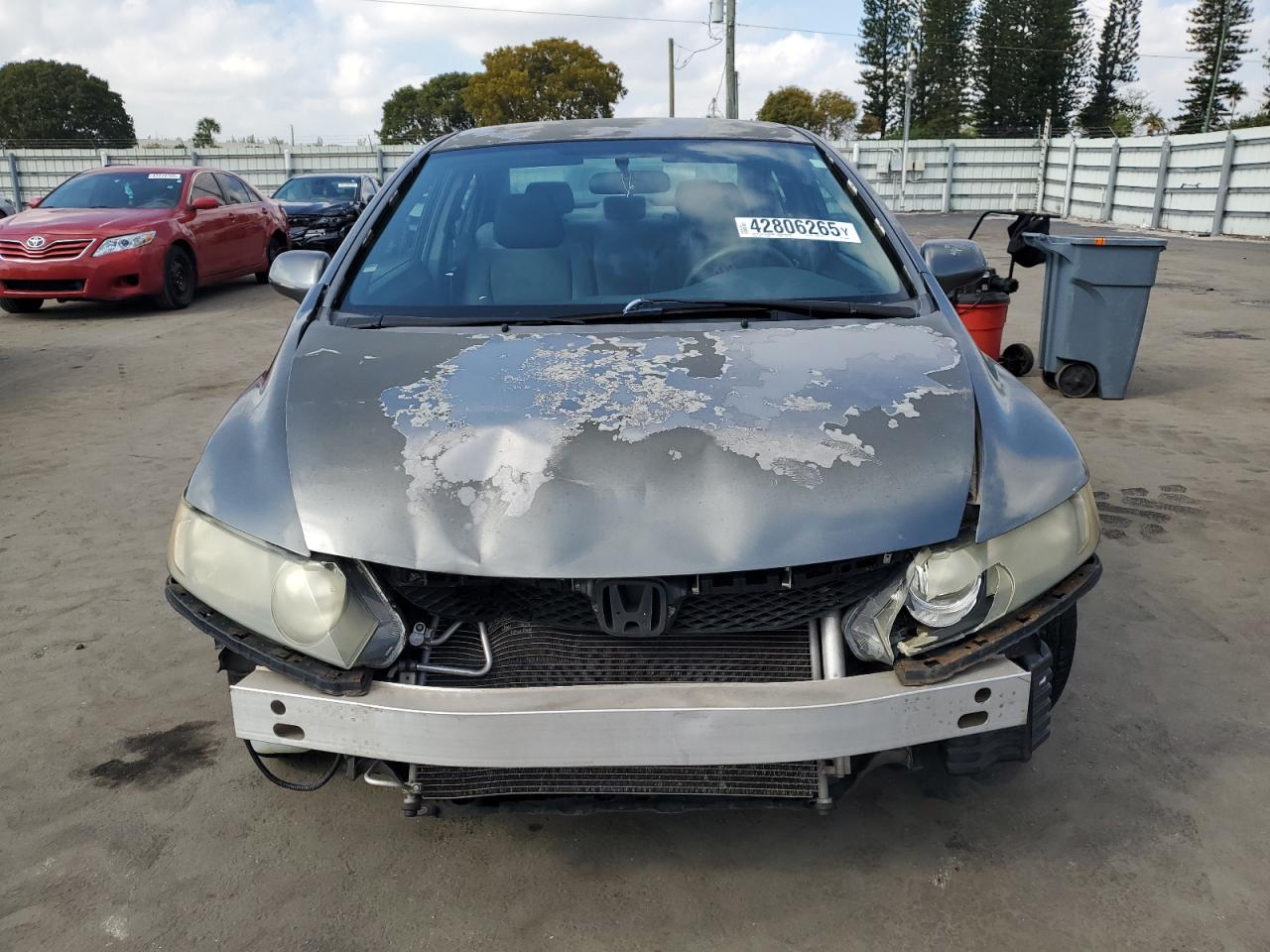 2010 Honda Civic VIN 2HGFA1F53AH553028 Copart auction photo, front end / rear end damage thumbnail 5