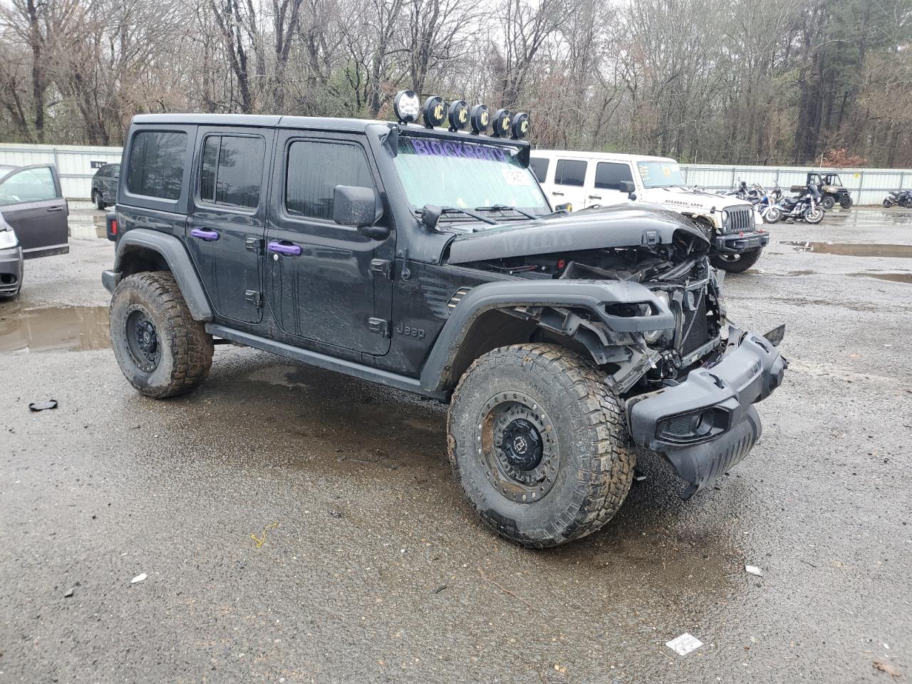 2021 Jeep Wrangler VIN 1C4HJXDN3MW680459 Copart auction photo, front end / minor dent/scratches damage thumbnail 4