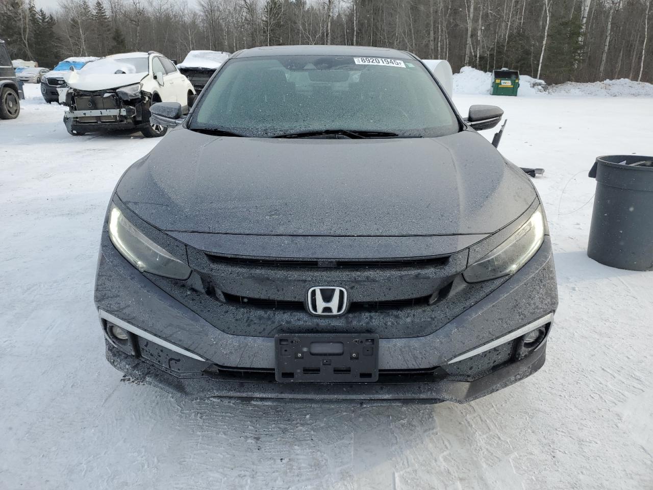 2019 Honda Civic VIN 2HGFC1F91KH106681 Copart auction photo, rear end / side damage thumbnail 5