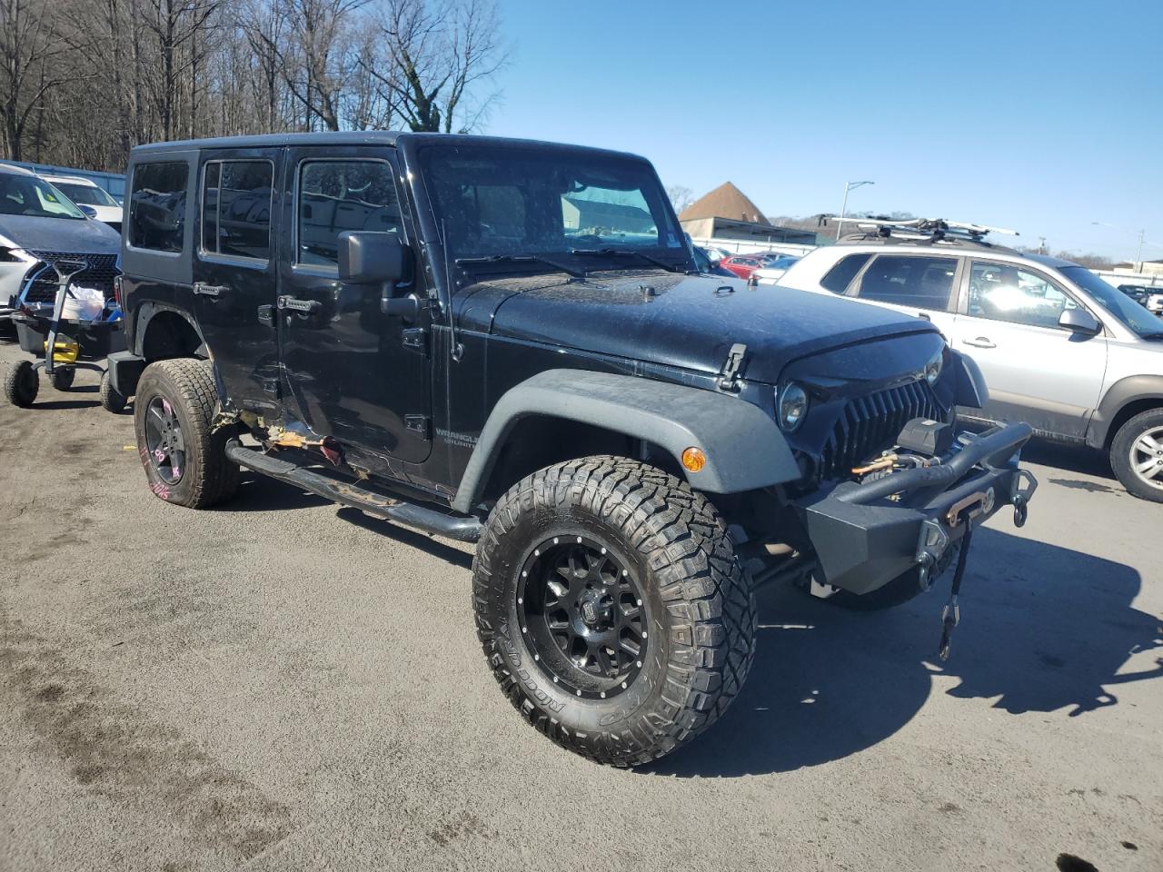 2017 Jeep Wrangler VIN 1C4BJWDG2HL558166 Copart auction photo, side damage thumbnail 4