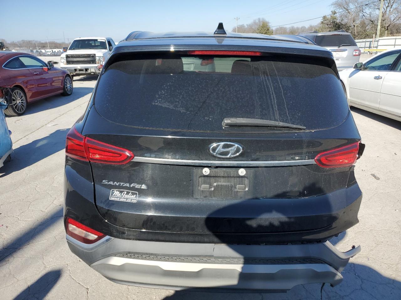 2020 Hyundai Santa Fe VIN 5NMS33AD6LH287867 Copart auction photo, rear end / front end damage thumbnail 6