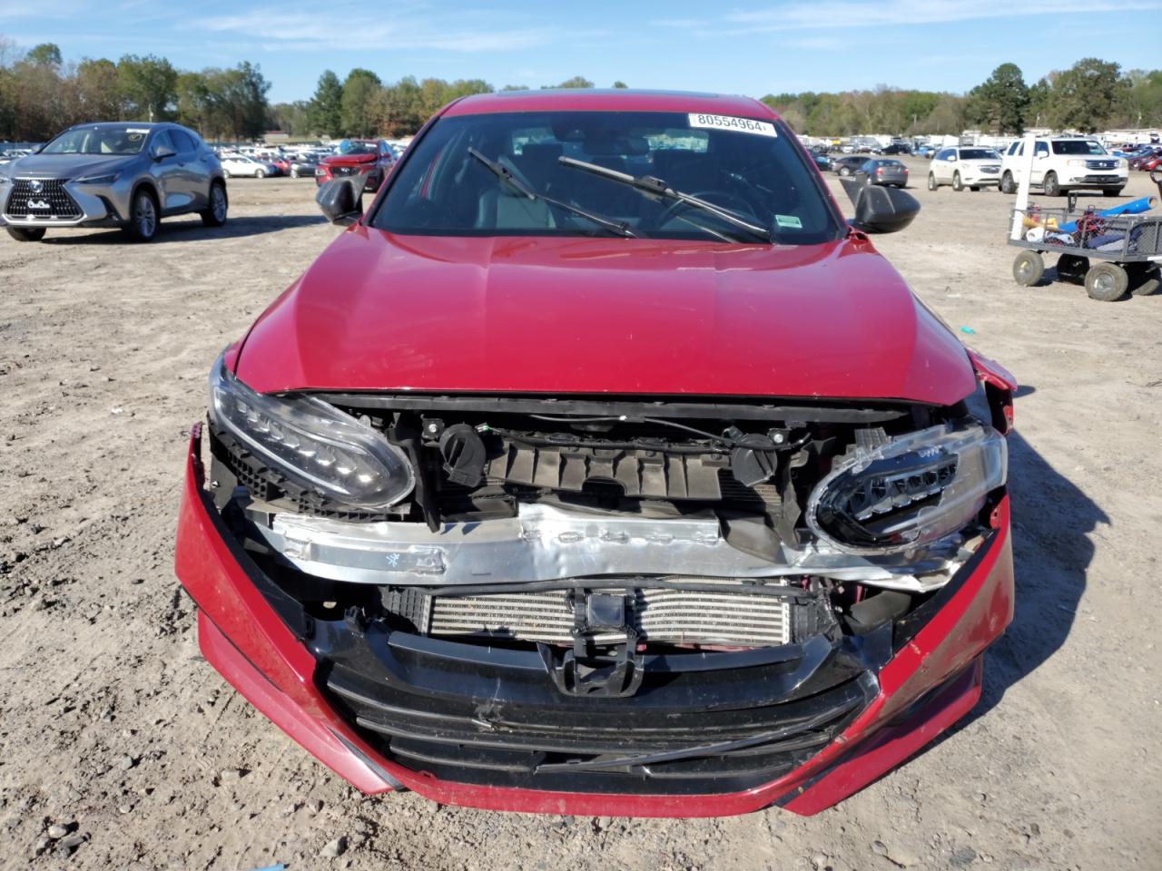 2022 Honda Accord VIN 1HGCV2F3XNA005379 Copart auction photo, front end damage thumbnail 5