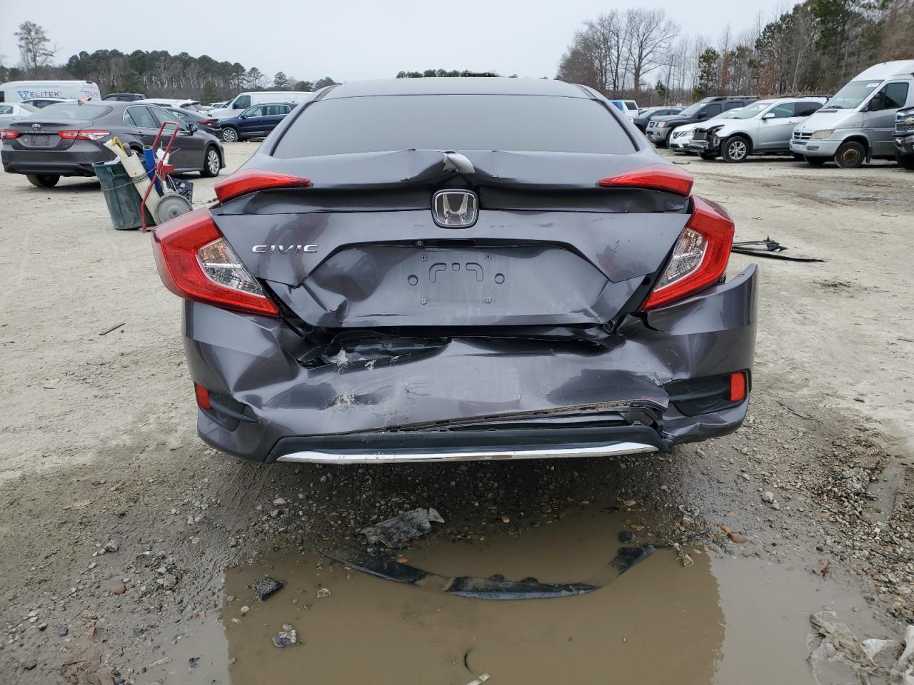 2019 Honda Civic VIN 2HGFC2F66KH580007 Copart auction photo, rear end / front end damage thumbnail 6