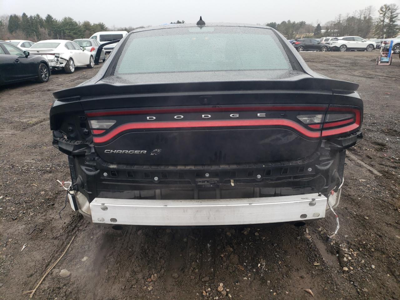 2018 Dodge Charger VIN 2C3CDXJG3JH171137 Copart auction photo, rear end / side damage thumbnail 6