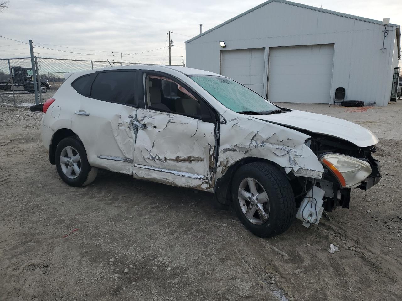 2013 Nissan Rogue VIN JN8AS5MT5DW014242 Copart auction photo, front end / side damage thumbnail 4