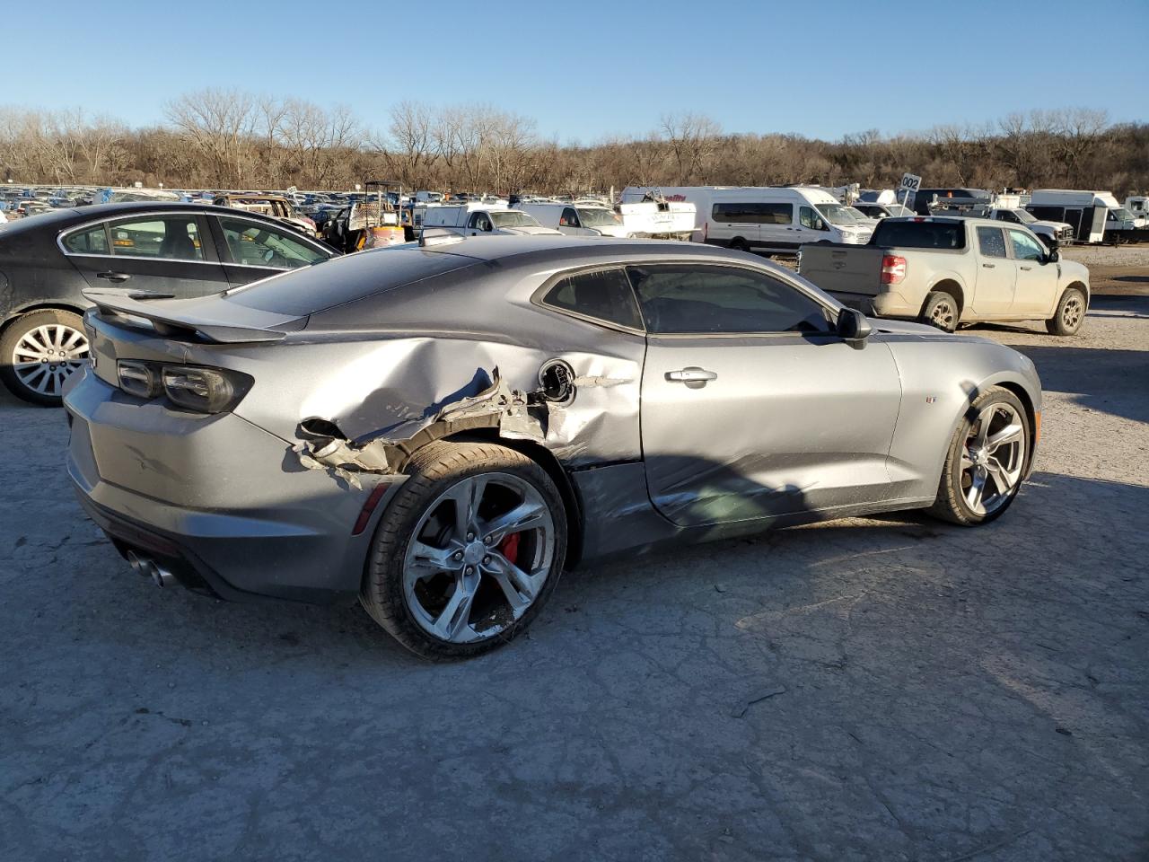 2021 Chevrolet Camaro VIN 1G1FH1R75M0135787 Copart auction photo, side damage thumbnail 3