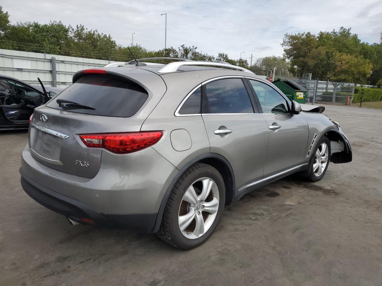 2011 Infiniti FX VIN JN8AS1MWXBM730730 Copart auction photo, front end damage thumbnail 3