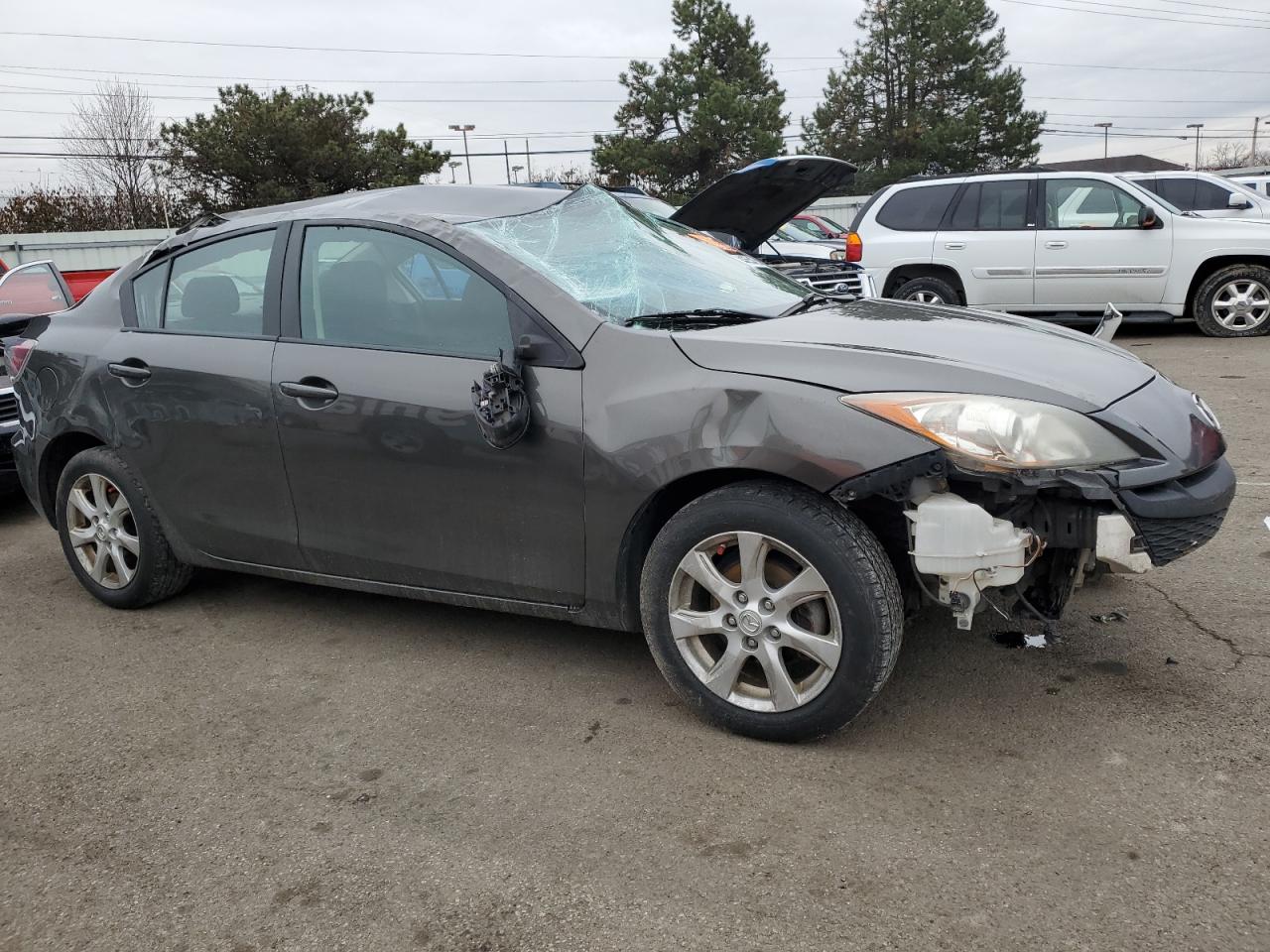 2011 Mazda 3 VIN JM1BL1VF0B1355704 Copart auction photo, all over damage thumbnail 4