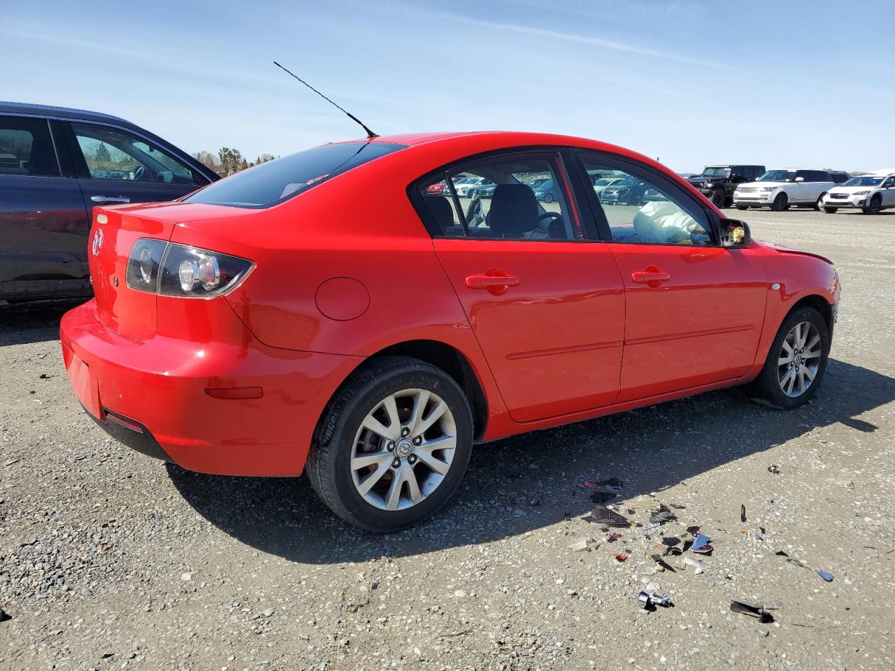 2007 Mazda 3 VIN JM1BK12G871722775 Copart auction photo, front end damage thumbnail 3