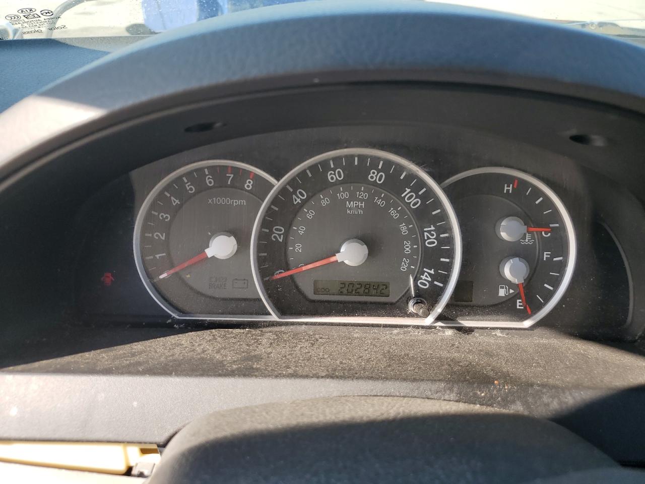 2007 KIA Sorento VIN KNDJD736875687016 Copart auction photo, front end / rear end damage thumbnail 9
