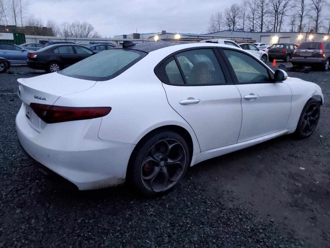 2018 Alfa Romeo Giulia VIN ZARFAEEN4J7583261 Copart auction photo, front end damage thumbnail 3