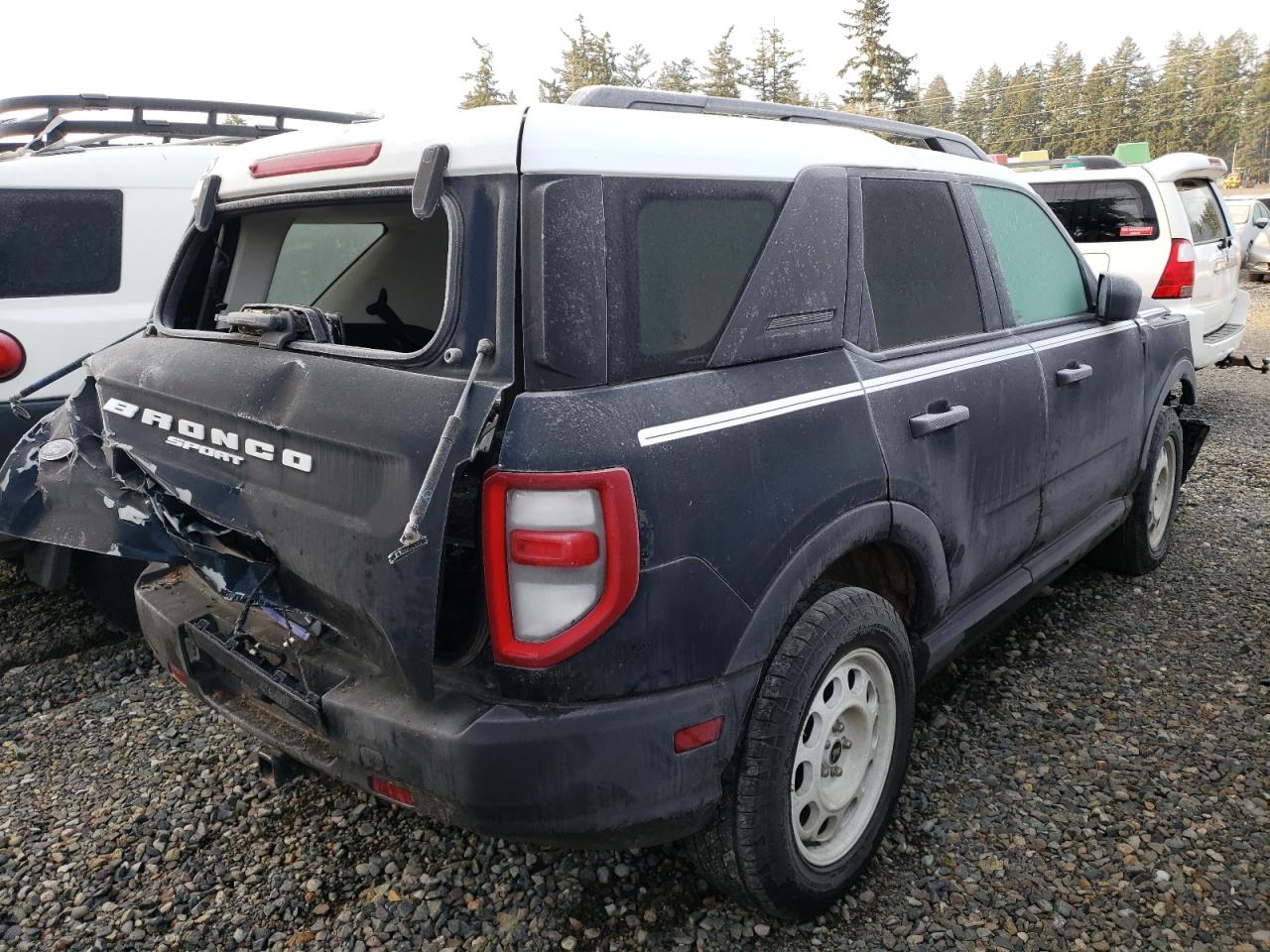 2023 Ford Bronco VIN 3FMCR9G60PRD08695 Copart auction photo, all over damage thumbnail 3