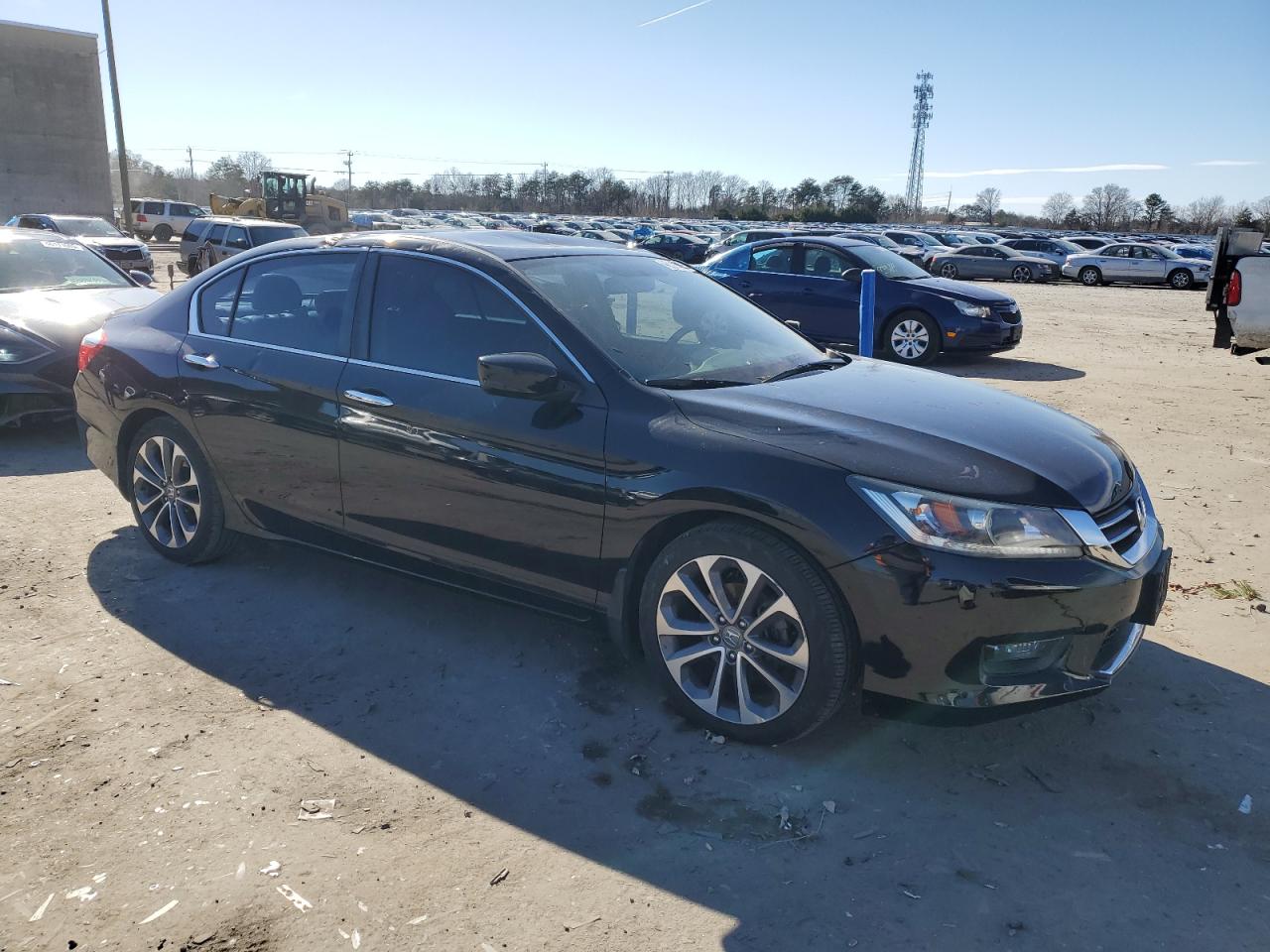 2015 Honda Accord VIN 1HGCR2F57FA087417 Copart auction photo, top/roof / side damage thumbnail 4