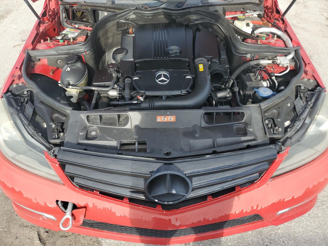 2014 Mercedes-Benz C-klasse VIN WDDGF4HB4EG257080 Copart auction photo, side / rear end damage thumbnail 11