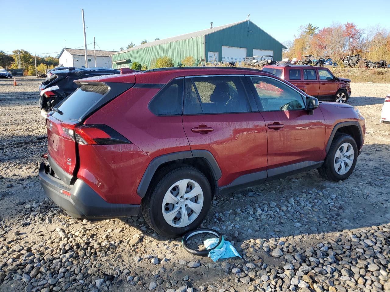 2019 Toyota RAV 4 VIN JTMF1RFV6KJ017851 Copart auction photo, rear end damage thumbnail 3