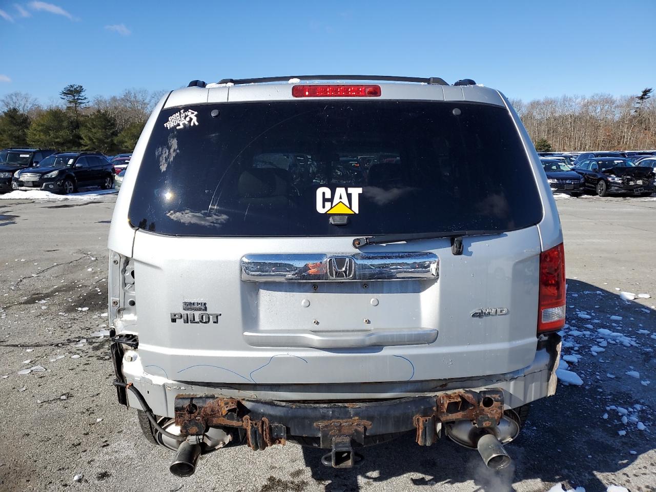 2011 Honda Pilot VIN 5FNYF4H63BB013024 Copart auction photo, rear end / minor dent/scratches damage thumbnail 6