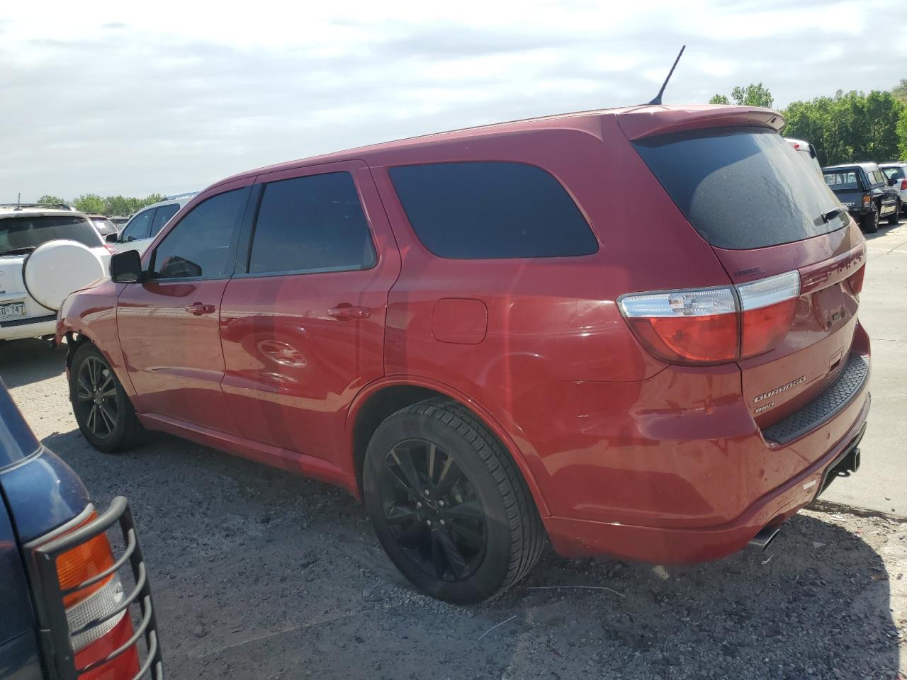 2013 Dodge Durango VIN 1C4SDJCT5DC669345 Copart auction photo, front end / undercarriage damage thumbnail 2