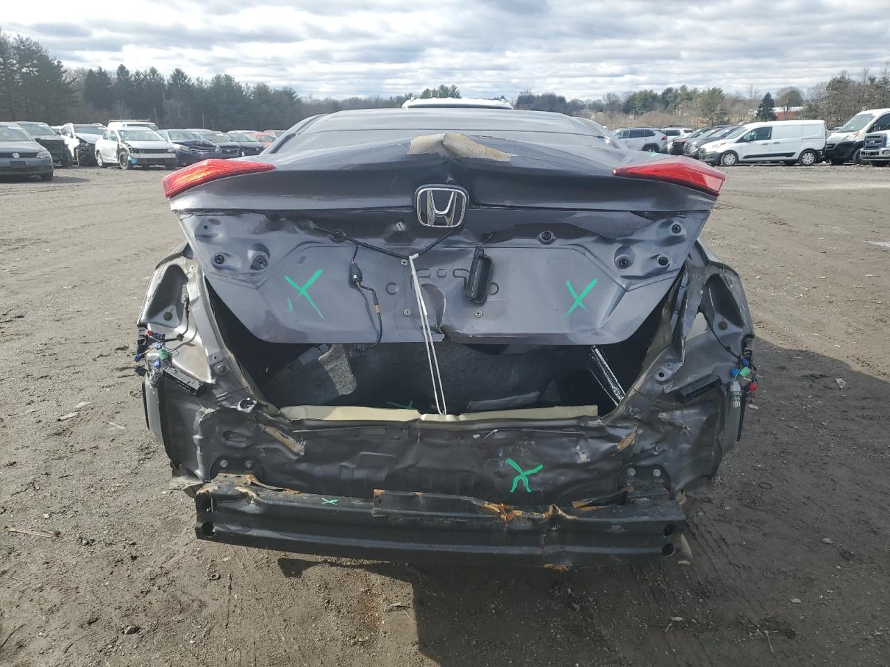 2019 Honda Civic VIN 2HGFC2F6XKH502524 Copart auction photo, rear end / minor dent/scratches damage thumbnail 6