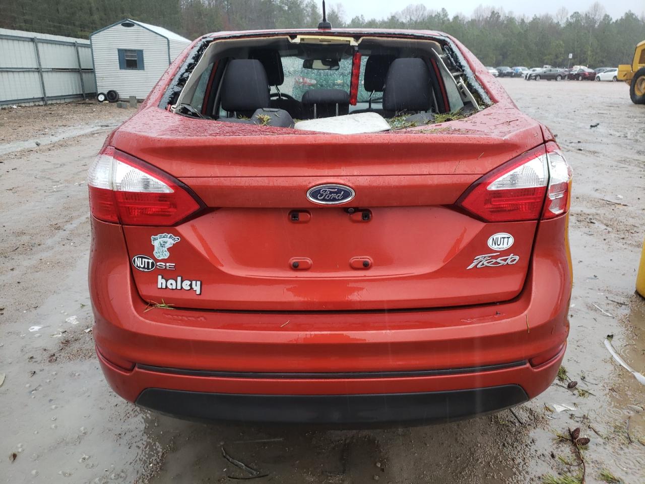 2018 Ford Fiesta VIN 3FADP4BJ6JM134137 Copart auction photo, top/roof damage thumbnail 6