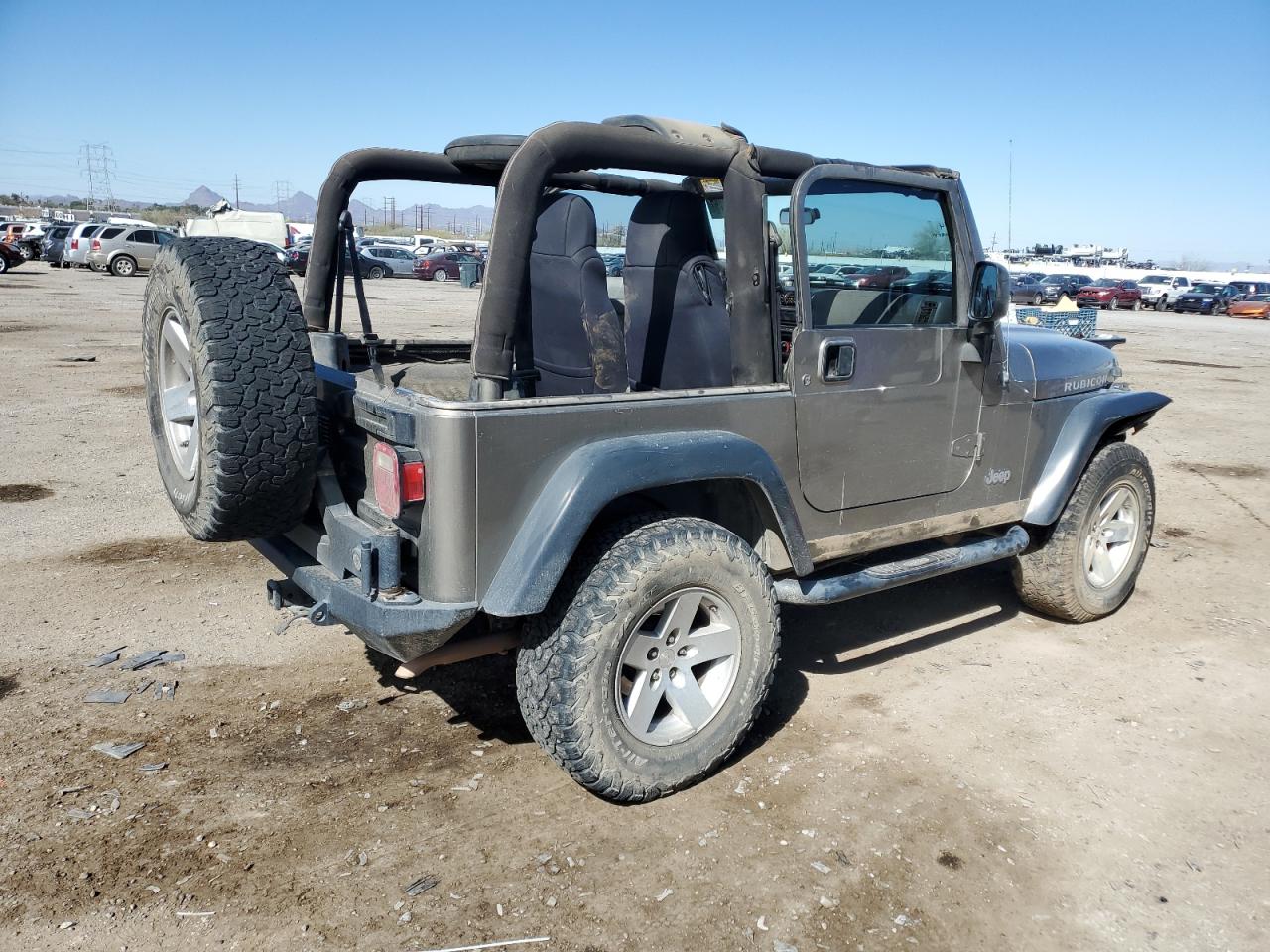 2006 Jeep Wrangler VIN 1J4FA69S36P744801 Copart auction photo, front end / undercarriage damage thumbnail 3