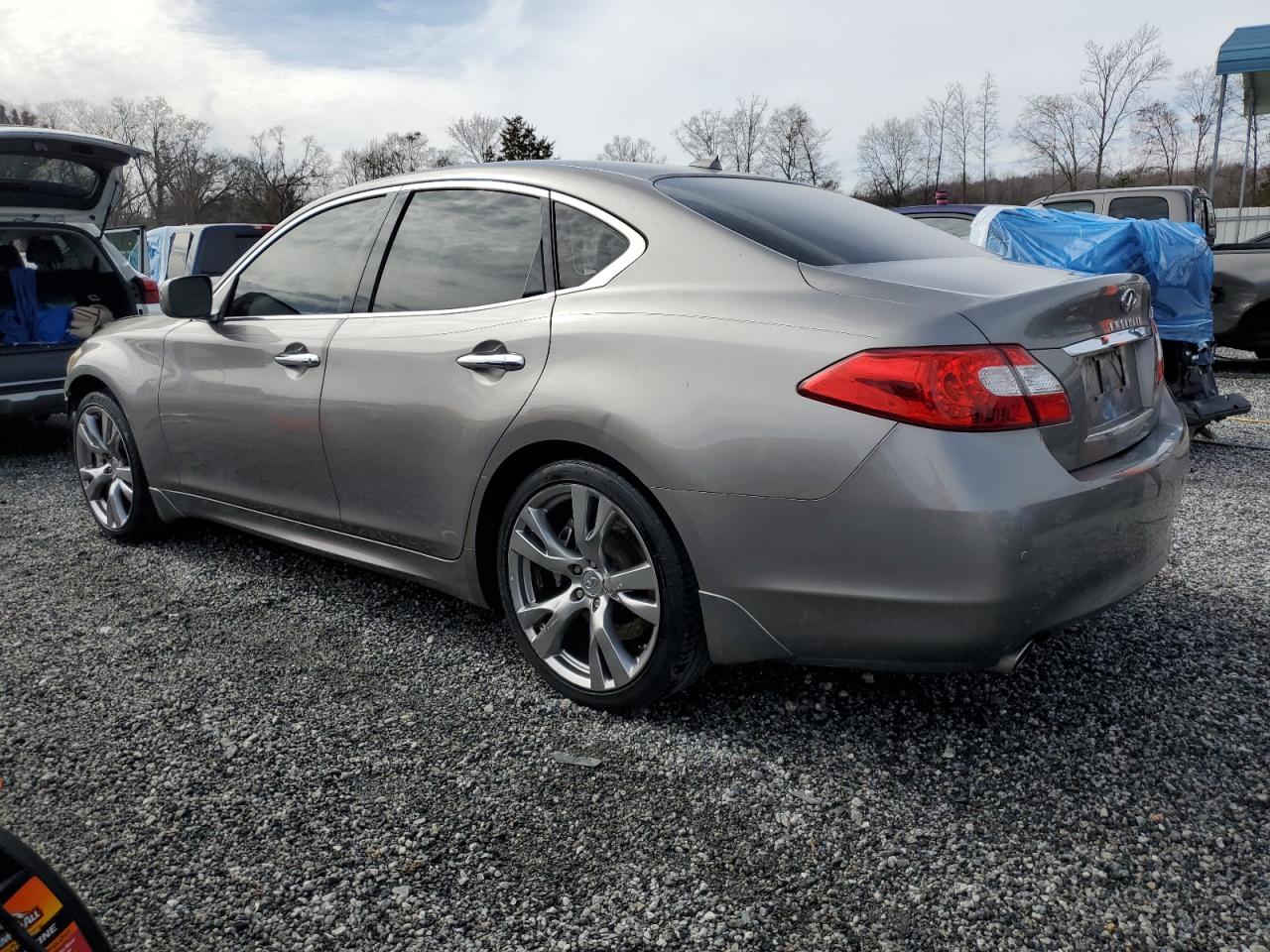 2013 Infiniti M VIN JN1BY1APXDM511042 Copart auction photo, side damage thumbnail 2